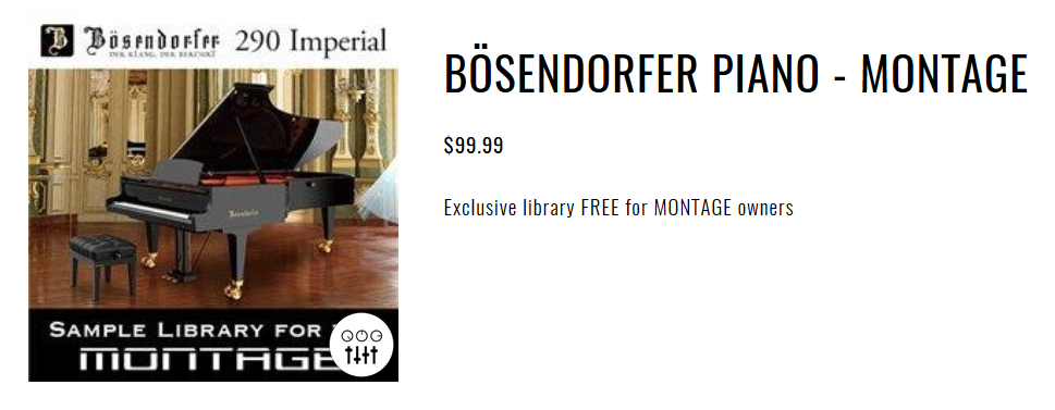 Bösendorfer Model290 Imperial SAMPLE LIBRARY FOR MONTAGE